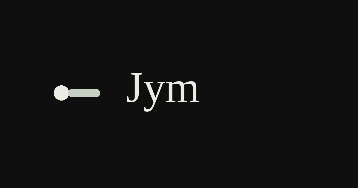 Jym logo, dark